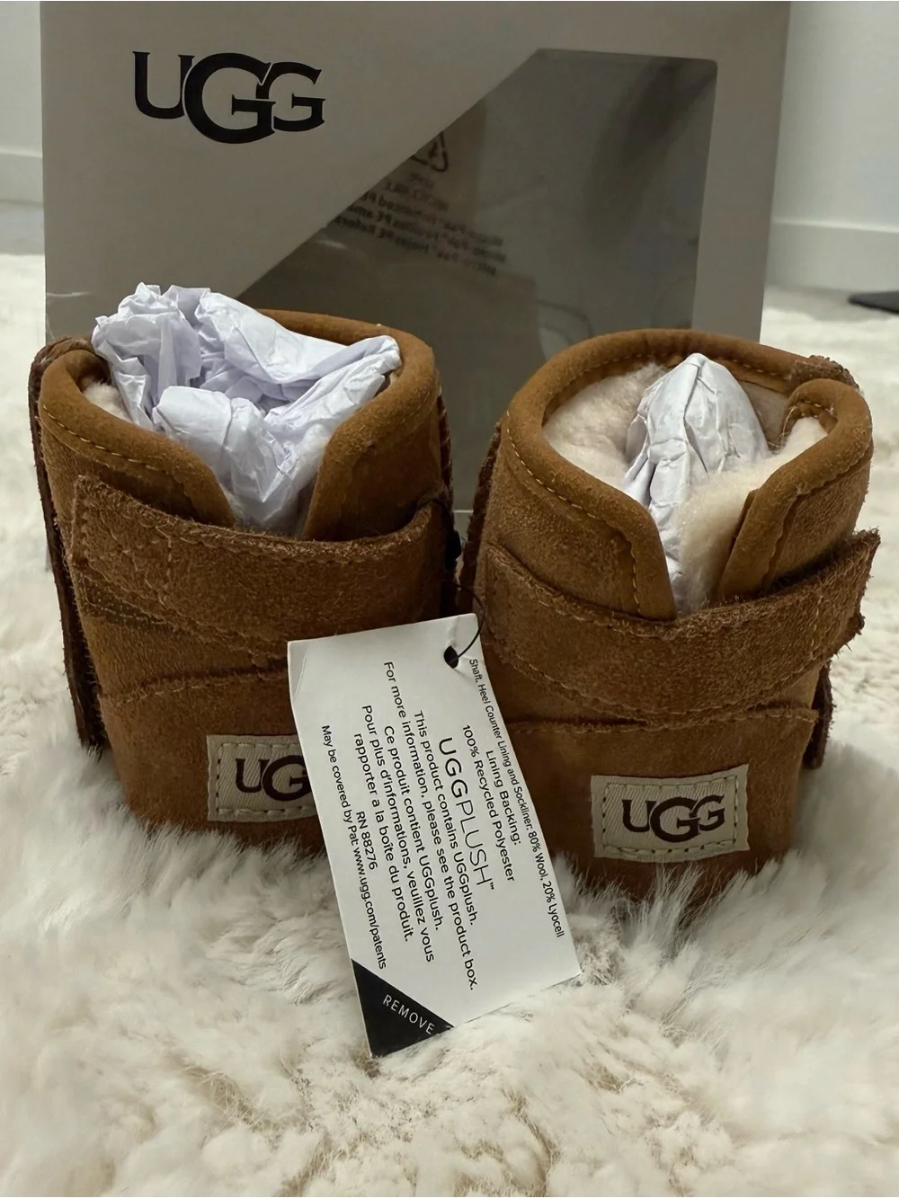 New in Box! UGG Jesse II Baby Suede Boots, size 0/1